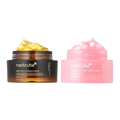 [Medicube] Mix & Match Boba Cream Set | Tiktok Viral Capsule Creams for Uneven Skin Tone, Glow Hydration, Korean Skincare, K-Beauty