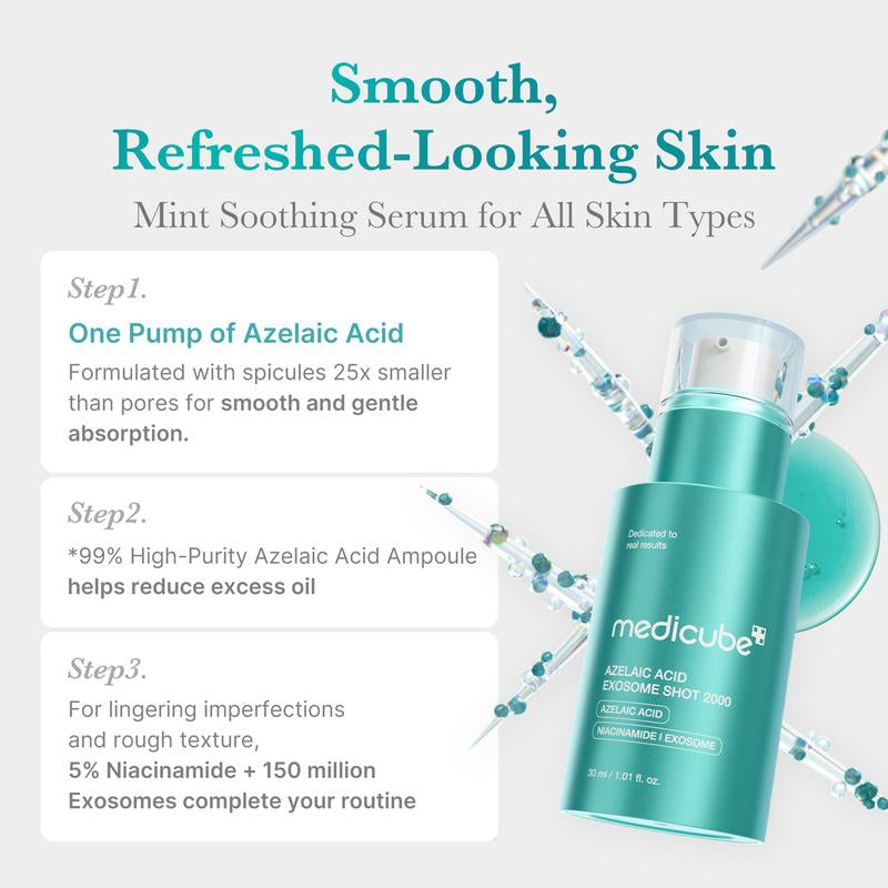 [NEW] Medicube Azelaic Acid Exosome Shot 2000/7500 - Lightweight Formula for Comfortable, Healthy-Looking Skin