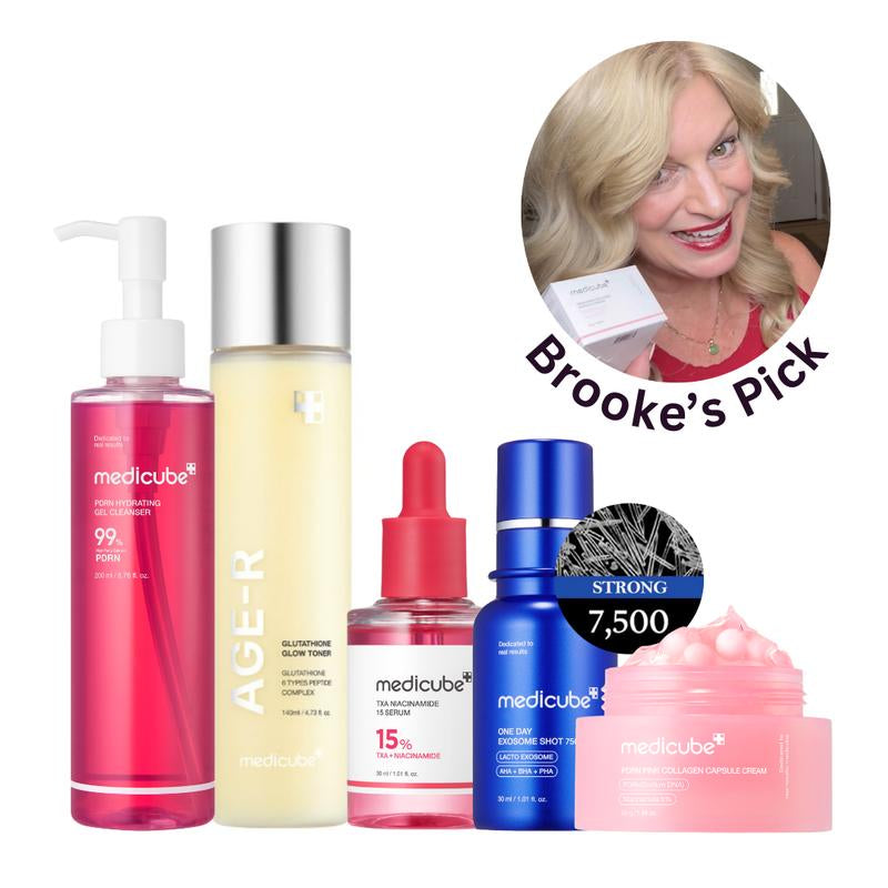 [Medicube] Boise Brooke’S Aging Backwards Set | Youthful Skin, Liquid Skin Booster, Daily Intensive Care for Anti-Aging, Glass Glow, Korean Skincare, K-Beauty