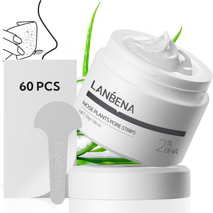 Lanbena Blackhead Whiteheads Remover Mask Facial Peeling Nose Strip Acne Deep Cleansing 30G All Skin Types