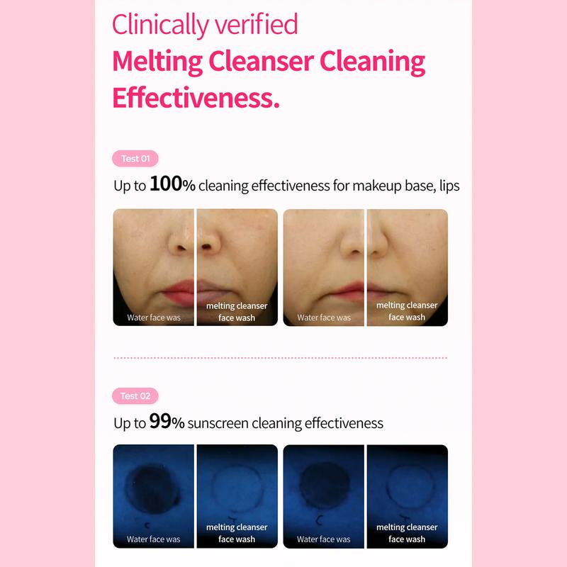 Dr. Melaxin - Melting Cleanser 150Ml | OIL CLEANSER ALTERNATIVE for EFFECTIVELY REMOVING BASE MAKEUP & SUNSCREEN, INNOVATIVE BURSTING BUBBLE FORMULA