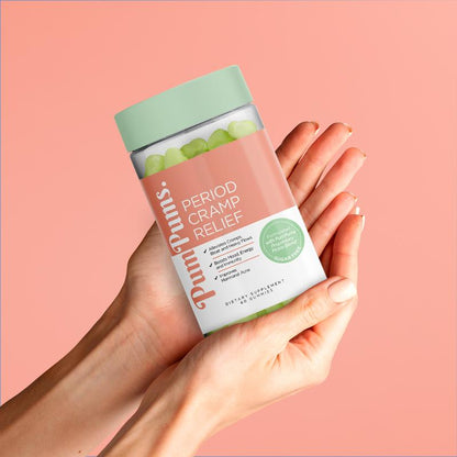 Pumpums Period Cramp Relief – Period Gummies Formulated with Pickle Extract & ACV – Menstrual Cramp + PMS + Bloating Support