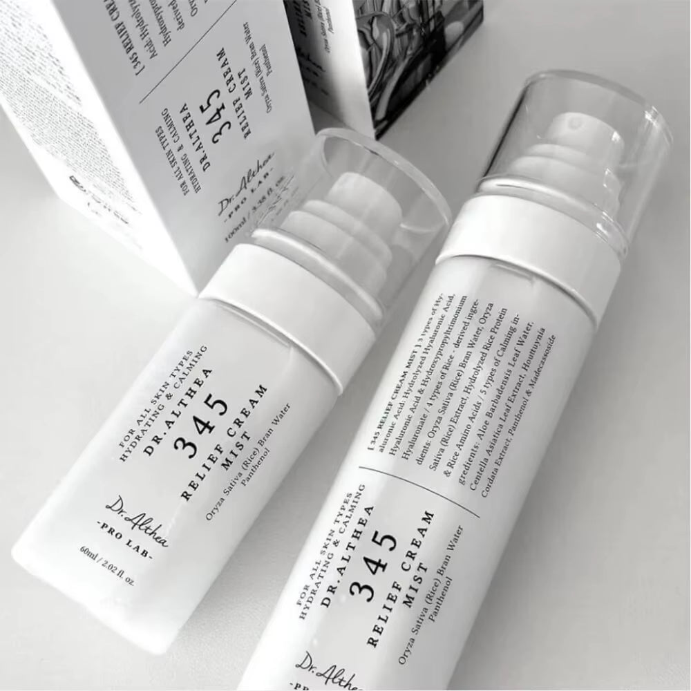 100ML Dr. Althea 345 Relief Cream Mist Moisturizing Spray Double Layer Essence Soothing Hydration Face Refreshing Skin Care