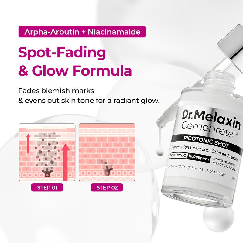 [Dr.Melaxin Official Shop]Lumi Pore & Spot Care Duo | Shrinks Pores & Fades Blemish Marks | Cyano Pink Spicule Serum + Picotonic Shot Ampoule SET
