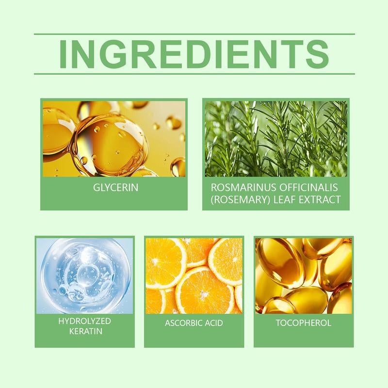 HOEGOA Rosemary Hair Growth Shampoo - Thickening & Strengthening for Thinning Hair W/Keratin | 3.4Oz Organic Treatment for Women & Men