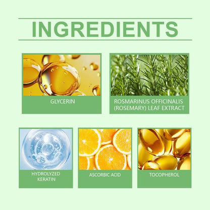 HOEGOA Rosemary Hair Growth Shampoo - Thickening & Strengthening for Thinning Hair W/Keratin | 3.4Oz Organic Treatment for Women & Men