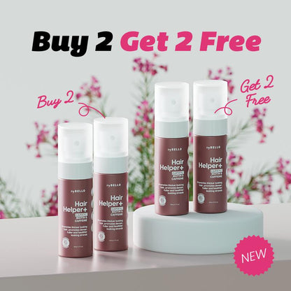 Trybello Hair Helper Spray plus with Capixyl, Biotin, & Caffeine | Us-Made | Non-Oily Formula for Fuller Thicker Looking Hair Growth Treatment | Vegan Cruelty Free Lightweight Non-Greasy Spray